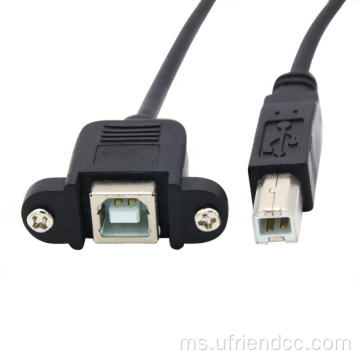 Panel Mount Socket Pencetak Kabel Kabel USB
